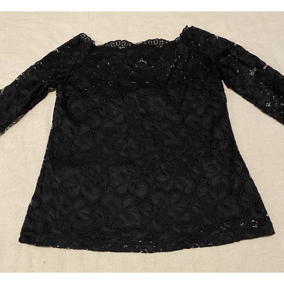 DJT Womens Forest Fairy Grunge Whimsigoth Mesh Top XL Black Off The Shoulder - Picture 7 of 14